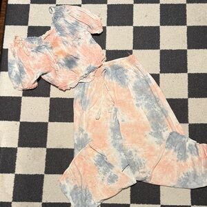 #205. Kiwi + Punch Tie-Dye Two-Piece Set